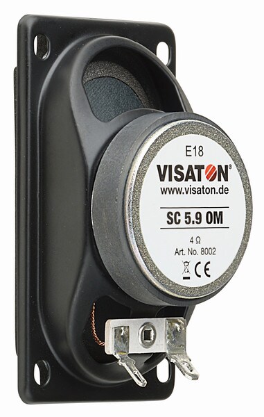 Main product image for Visaton SC5.9OM-8 2" x 3-1/2" Full-Range Driver 8 Ohm292-760